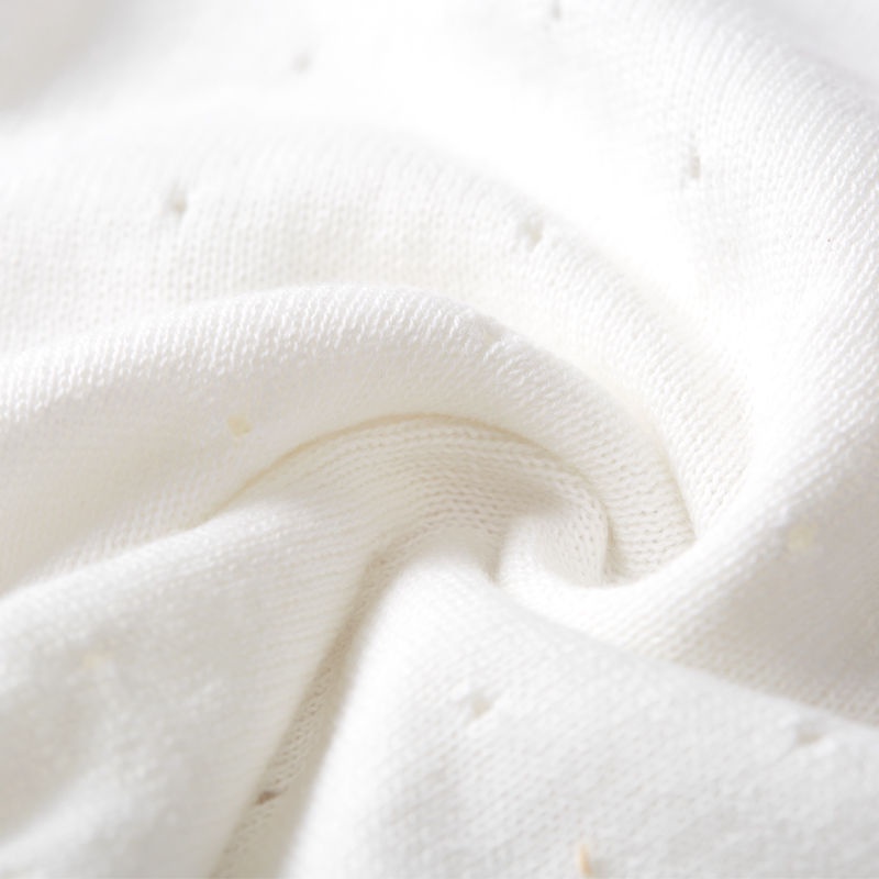 Áo Khoác Cardigan Chống Nắng Vải Cotton Dệt Kim Mỏng Thời Trang Dành Cho Bé Gái