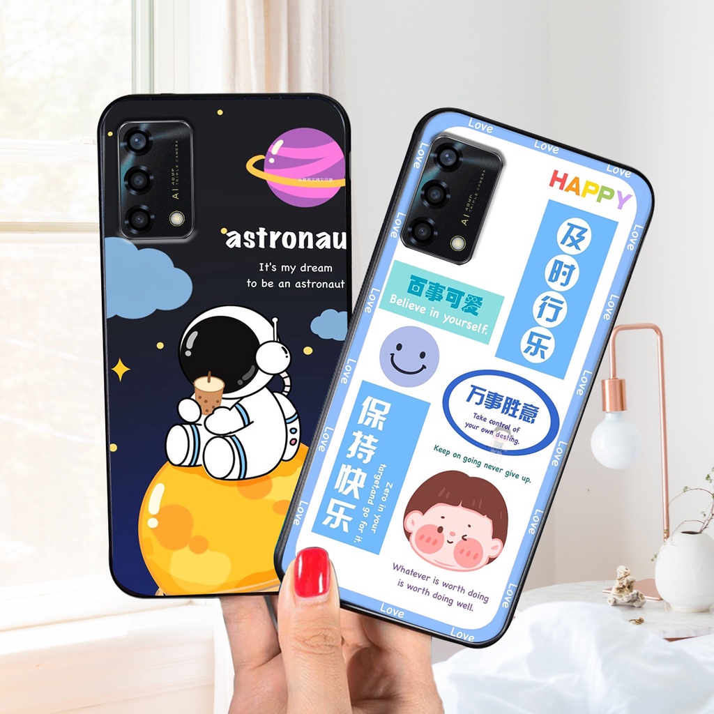 Ốp lưng Oppo A74 / A95 in hình 3D GẤU cute be@r, soda, happy day cực hot ,thời thượng