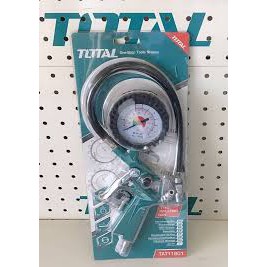 TOTAL - TAT11601 DỤNG CỤ BƠM LỐP XE Ô TÔ DÙNG KHÍ ≤150 PSI