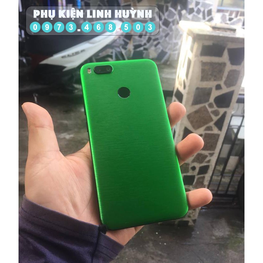 [Xiaomi Mi 5X | Mi A1 ] Skin nhôm xướt không full dán chống trầy mặt lưng nhiều màu cực đẹp cho Xiaomi Mi 5X / mi a1