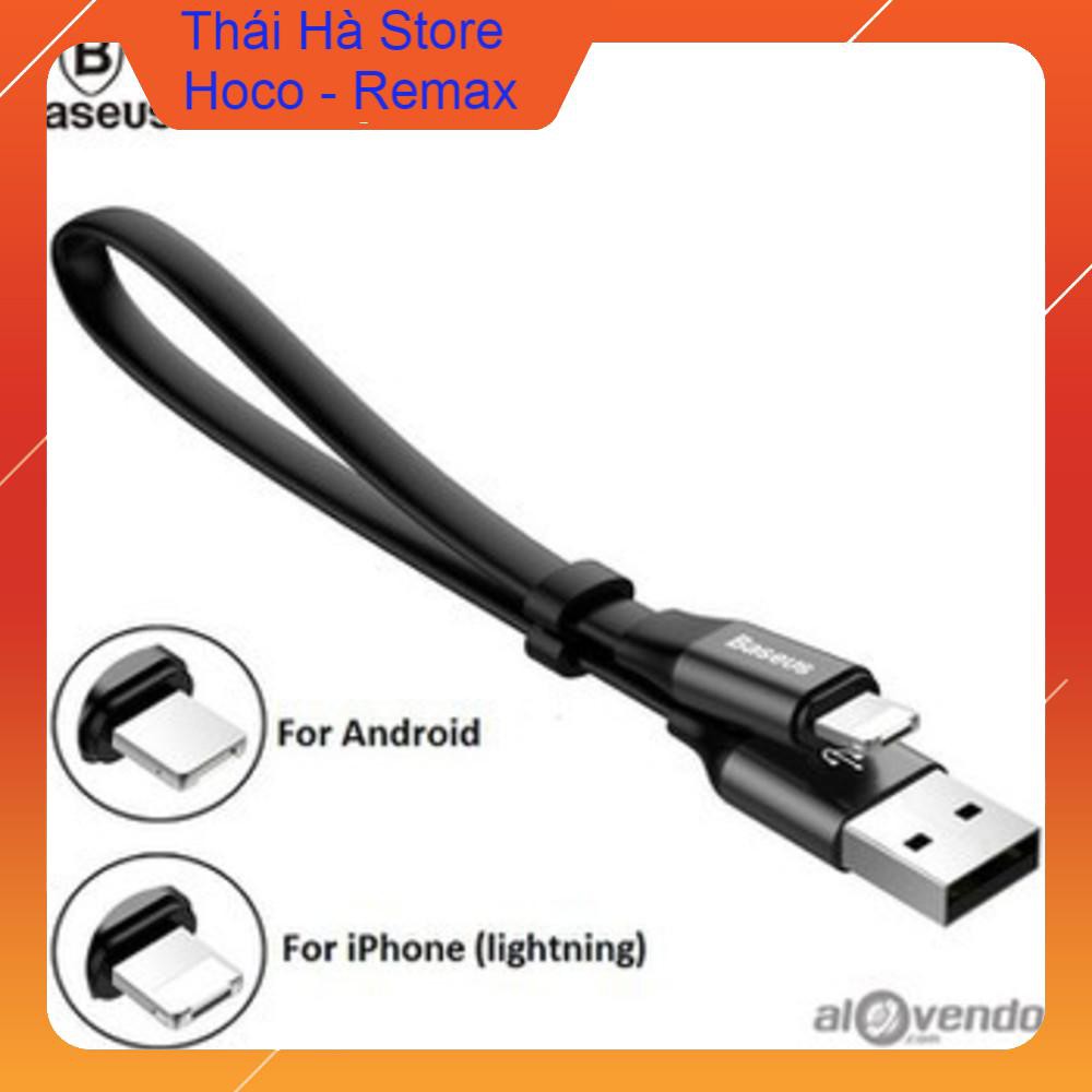 Cáp Ngắn Baseus 23cm 2IN1 Lightning-Micro Usb