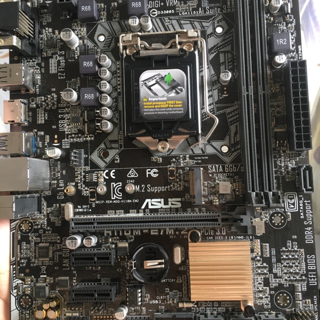 " Giá tố " COMBO ASUS H110 M2 + i3 9100f + Ssd m2 180GB