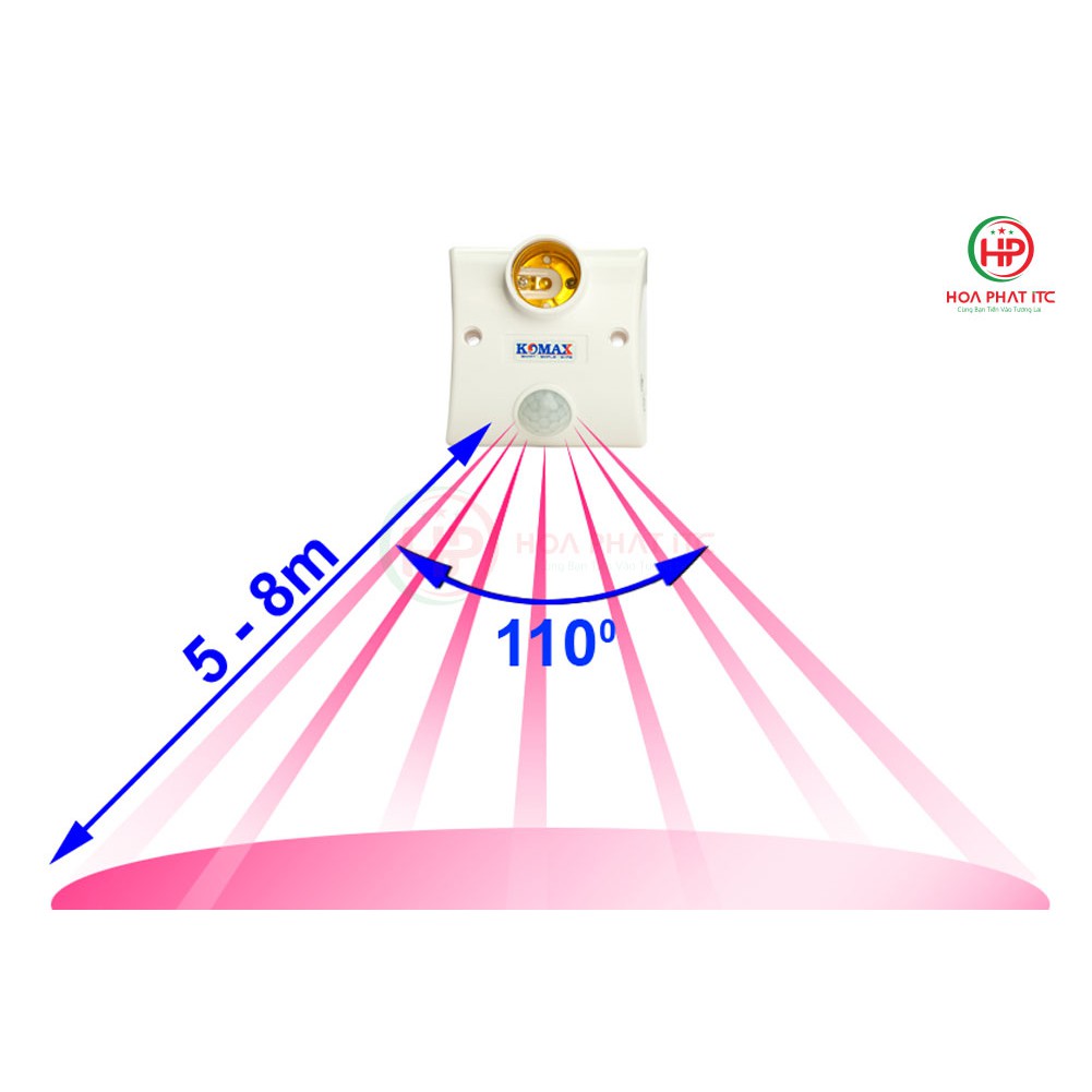 Đui đèn cảm biến chuyển động Komax KM-S15