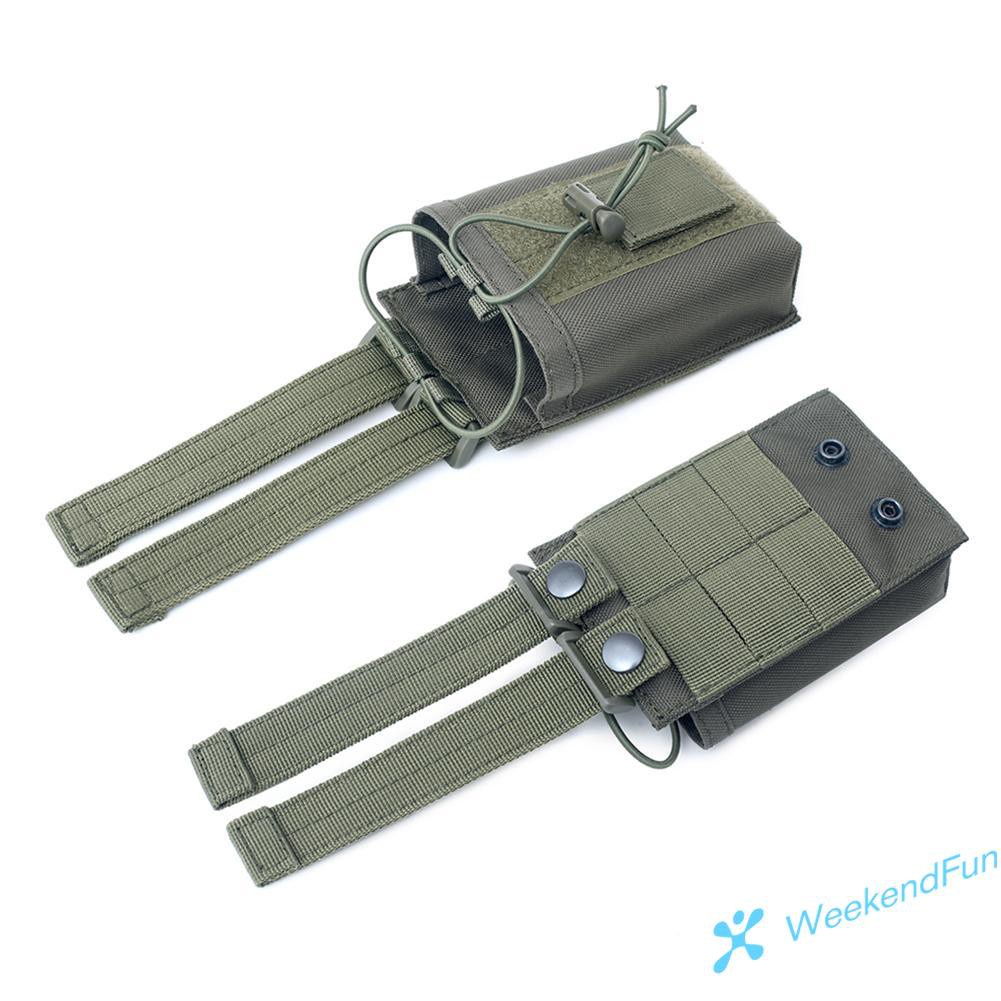 【COD】Outdoor Potable Nylon Radio Pouch Case Walkie Talkie Holder Waist Belt