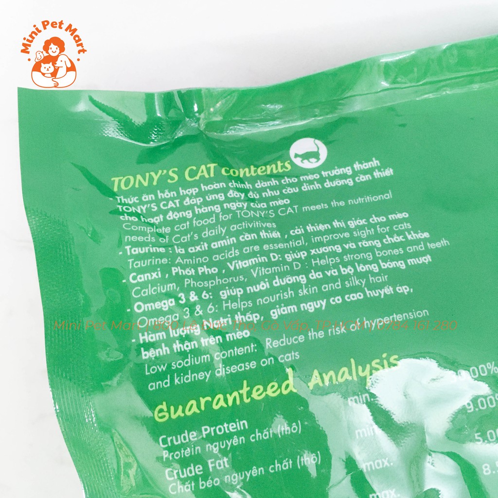 Thức ăn hạt cho mèo trưởng thành TONY's CAT 1,5kg