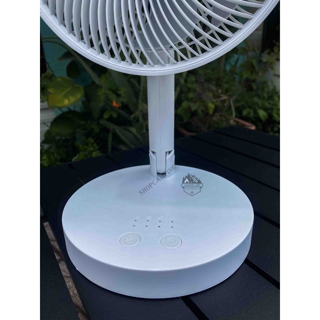 Quạt Tích Điện Gấp Gọn Đa Năng  4 Chế Độ