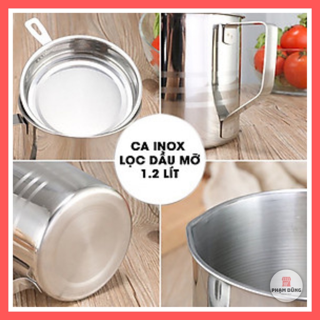 Ca lọc dầu inox , bình lọc dầu có lưới chống cặn có nắp đậy
