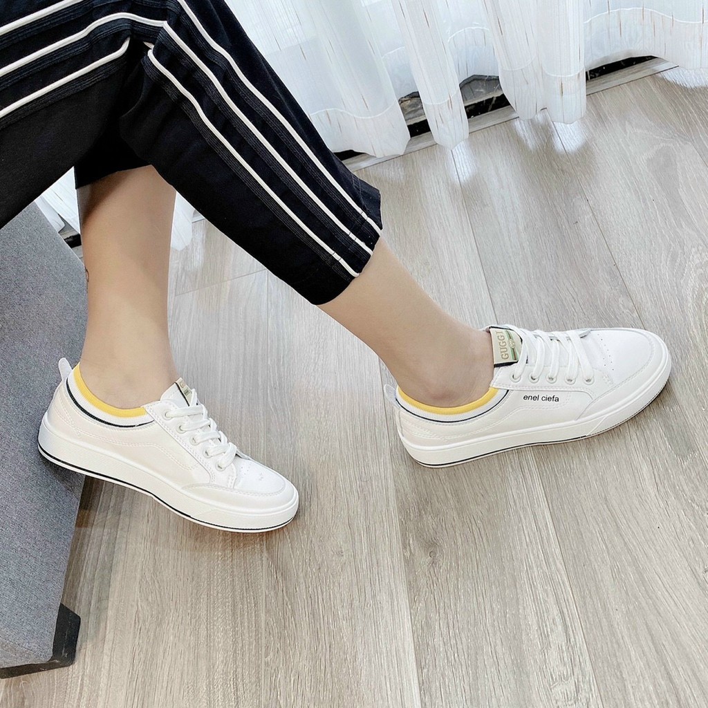 Giầy thể thao Nữ Đế Bằng Phong cách hàn quốc Màu Trắng dễ phối đồ siêu hotttt | BigBuy360 - bigbuy360.vn