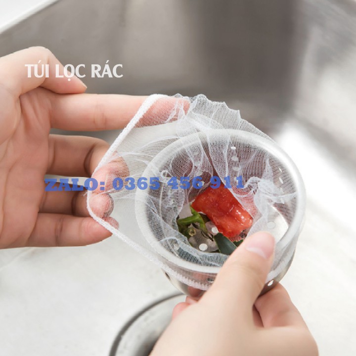 Túi lọc rác bồn rửa bát tiện dụng gói 100  Pb359
