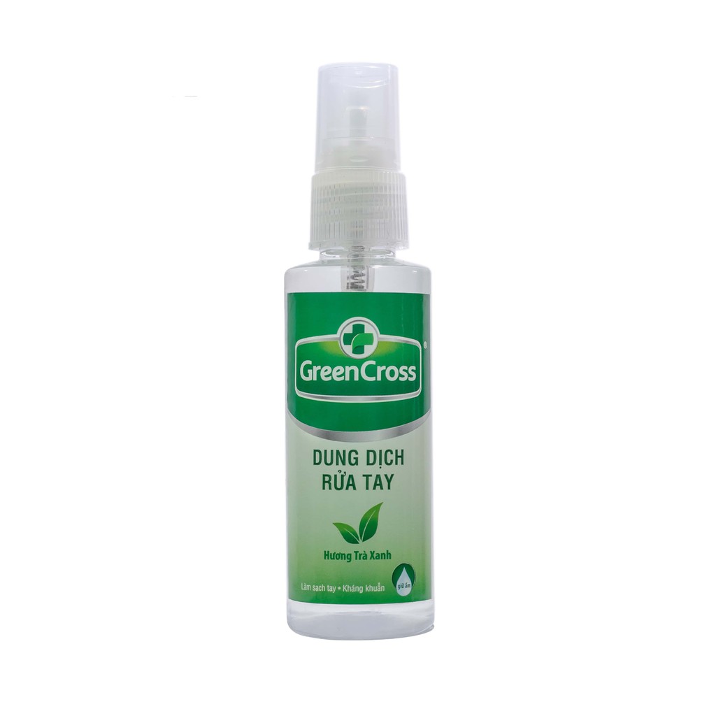 Xịt Rửa Tay Green Cross Hương Trà Xanh Chai 70ml - 100395689