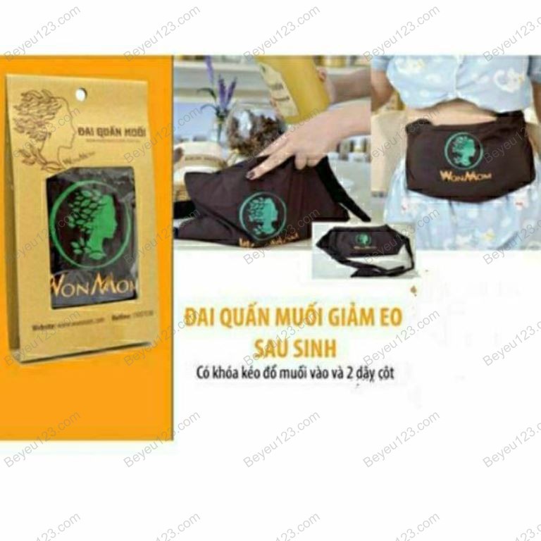 Đai vải dùng quấn muối giảm eo cho Mẹ sau sinh Wonmom (Việt Nam)