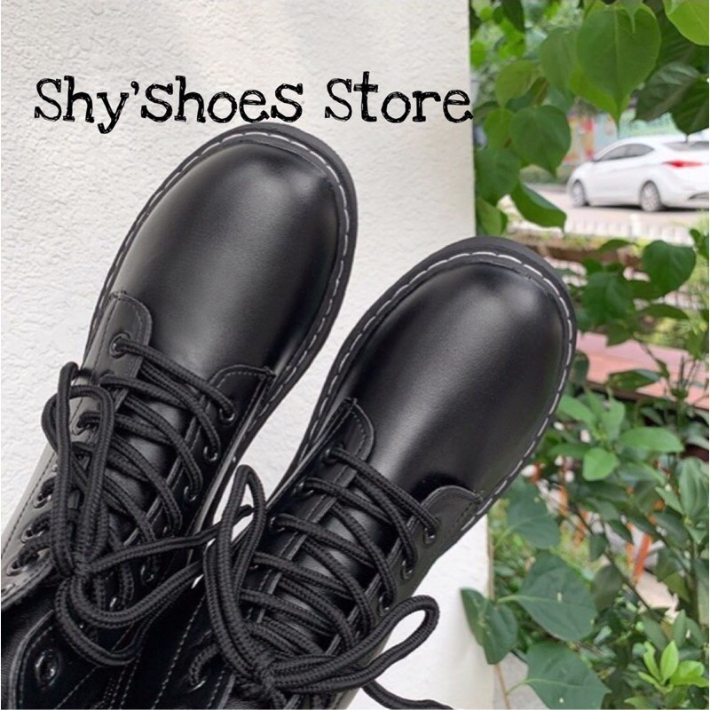 [Có Sẵn]🔥 Giày Boot Oxford dây kéo phong cách gothic cá tính