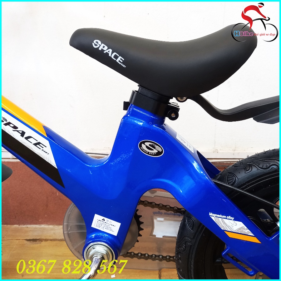 Xe Đạp Trẻ Em Vành Đúc, Xe Đạp Space Baby cho bé từ 2-5 tuổi, Khung Nhôm Đúc Nguyên Khối, Dáng Xe Thời Trang.