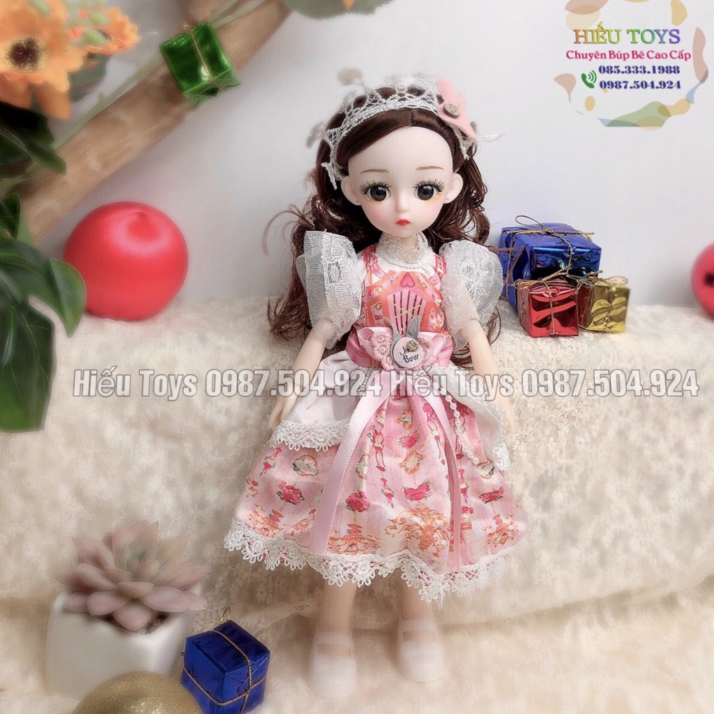 Búp Bê Barbie Khơp 30cm Mặt Xinh Váy Đẹp Tóc Dài Đồ Chơi Búp Bê Cho Bé Gái Từ 2 Đến 8 Tuổi