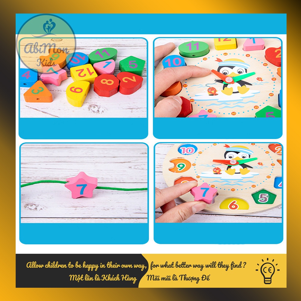 Combo 6 Món Đồ Chơi Gỗ Thông Minh Cho Bé ☘️ Montessori cao cấp ✨ (Đồ chơi Gỗ - Giáo Dục - An toàn - Thông minh)