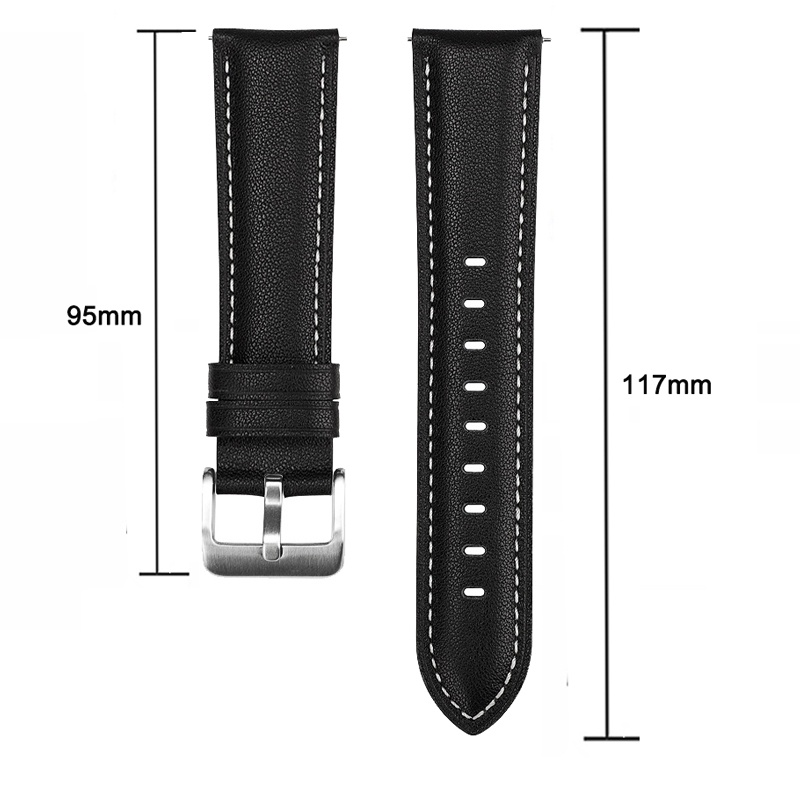 Dây Đeo Bằng Da 20mm Cho Đồng Hồ Thông Minh Huami Amazfit GTS 4 mini 2 2e GTS2 GTS3 / Bip Lite Bip S U Bip 3 pro