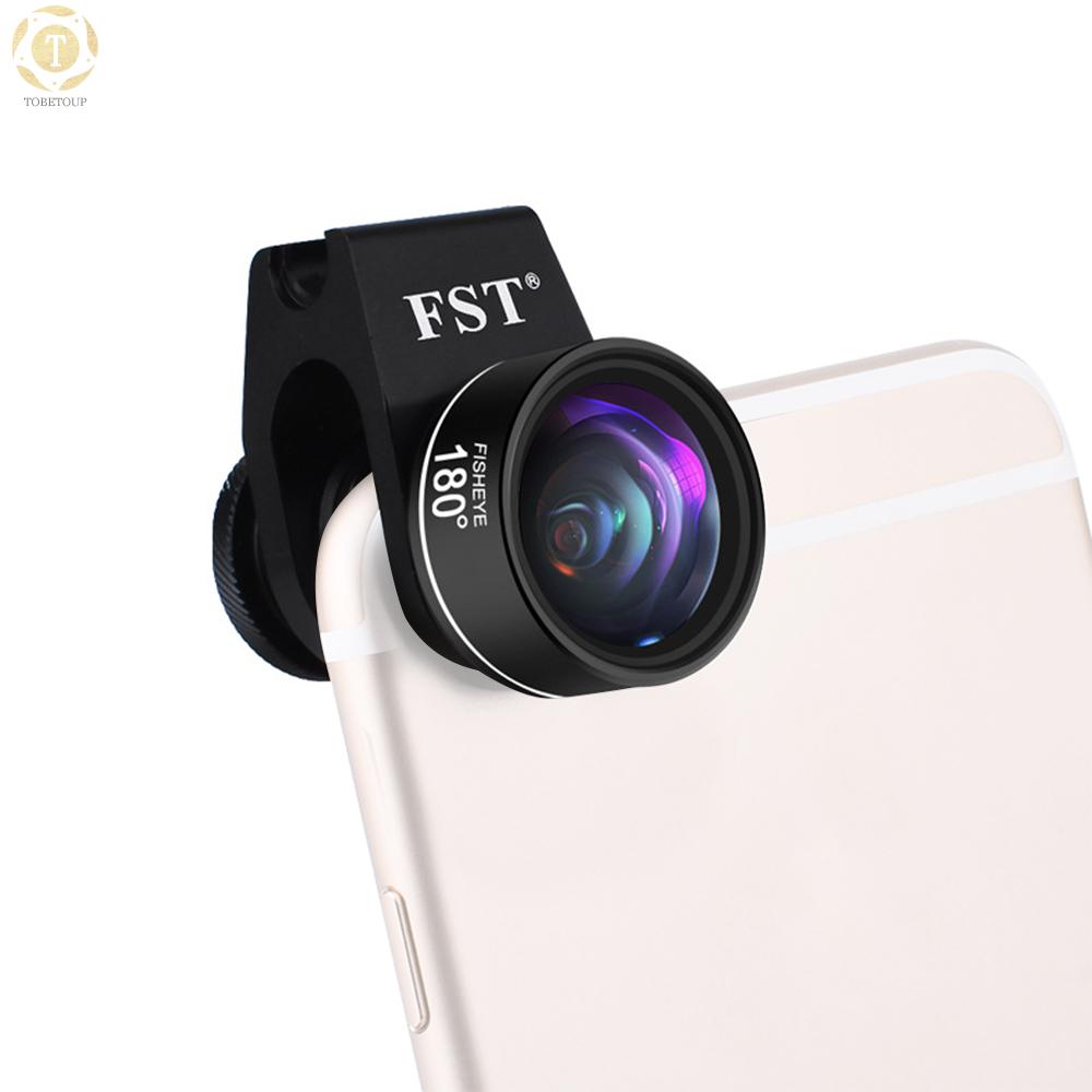 Shipped within 12 hours】 Clip-on Phone Camera Lens Phone Lens Kit 4 in 1 Including 180°Fisheye Lens 120°Wide Angle Lens 20X Macro Lens 2.0X Telephoto Lens with Lens Clip Wiping Cloth Storage Bag EVA Bag Phone Lens [TO]