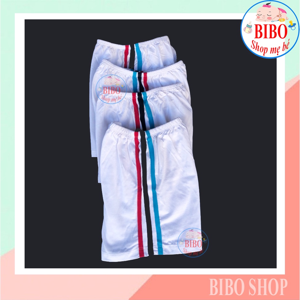 (Chất đẹp)Quần Ngắn Trắng Sơ Sinh Chất Vải Cotton Cho Bé Mặc, Quần Đùi Mặc Đi Học _Hiệu Kington Trắng