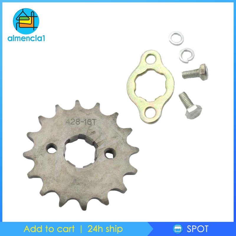 Set bánh xích trước 16 răng 428 cho xe đạp địa hình ATV Pit Trail Quad Buggy