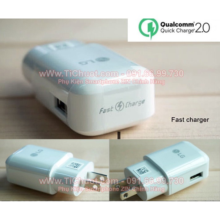 [ZIN MÁY] Củ Sạc nhanh LG Fast Charge 9V-1.8A G5/G6/V10/V20 Chính Hãng