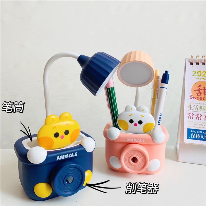 Đèn Học Tích Điện,Đèn Đọc Sách,Đèn decor Bàn Học Mẫu Hình Máy Ảnh Cực Yêu Cho Bé