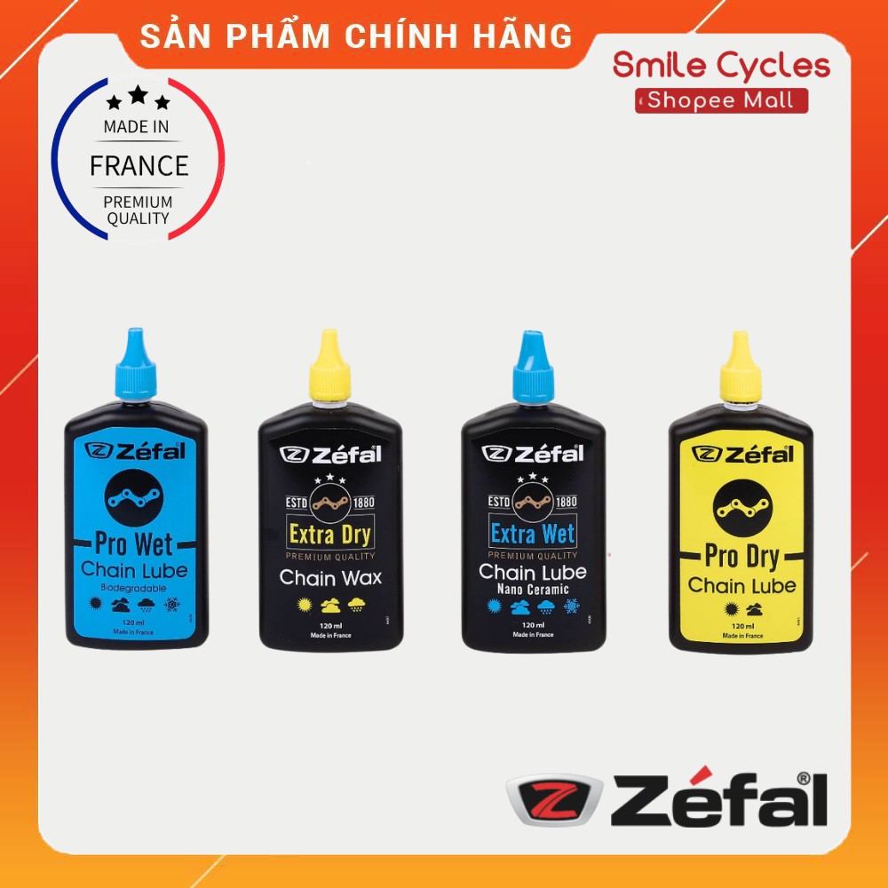 Đầy Đủ Công Dụng Nhớt Zéfal tra sên xe đạp (4 loại)
