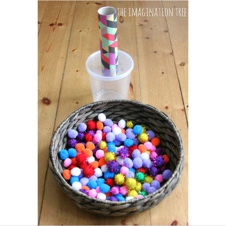 Pom pom len thủ công mầm non