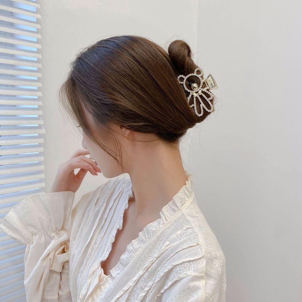 Kẹp Tóc Móng Vuốt Gấu Rỗng Đơn Giản Cho Nữ|Kẹp Tóc Hợp Kim Phong Cách Hàn Quốc