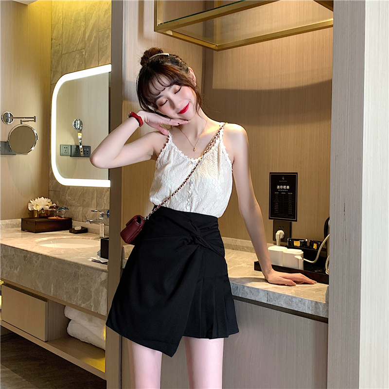 Chân Váy Chữ A Lưng Cao Xếp Ly Xinh Xắn Thời Trang | BigBuy360 - bigbuy360.vn
