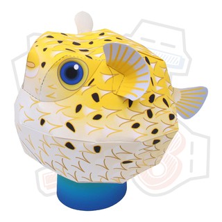 Mô hình giấy động vật Cá nóc