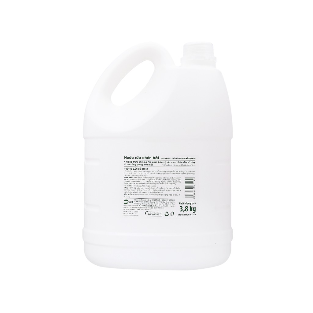 Nước rửa chén On1 tinh chất Kiwi và Aloe Vera 3.6kg