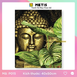 Tranh Tô Màu Theo Số Tranh Phật Thích Ca Đã Căng Khung Dễ Tô  P015