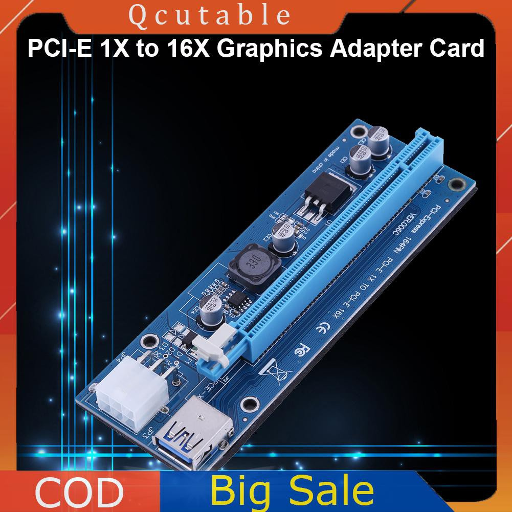 Bảng Mạch Pci-E Express 16x Kèm Cổng 6-pin Cho Btc Mini