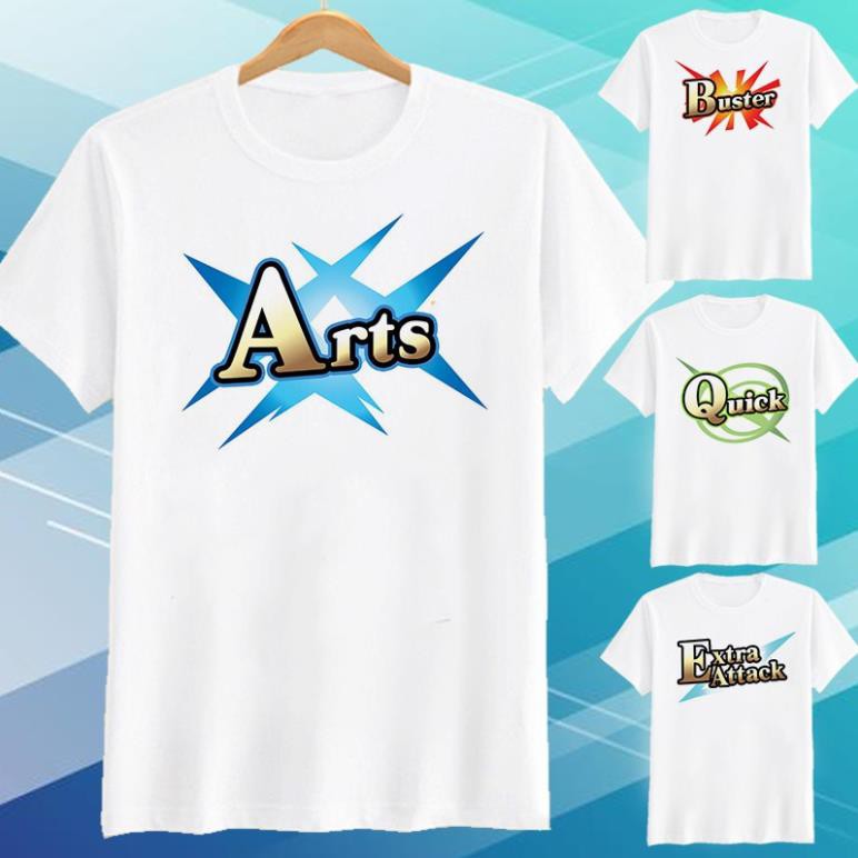🔥XẢ LỖ🔥 Áo thun Fate Grand Order Buster Arts Quick màu trắng cực ngầu