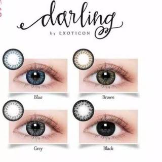 Image of MURAH Softlens X2 - DARLING  Black / Gray / Brown / Blue Normal s/d -300 by EXOTICON