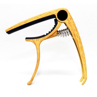 Capo kẹp đàn vân gỗ sáng