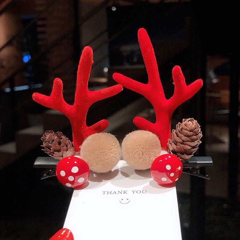 Kẹp tóc Noel, phụ kiện tóc Giáng sinh xinh xắn , ngộ nghĩnh cho bé và phái nữ