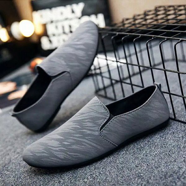 Giày lười nam da lộn nhập khẩu Mr214