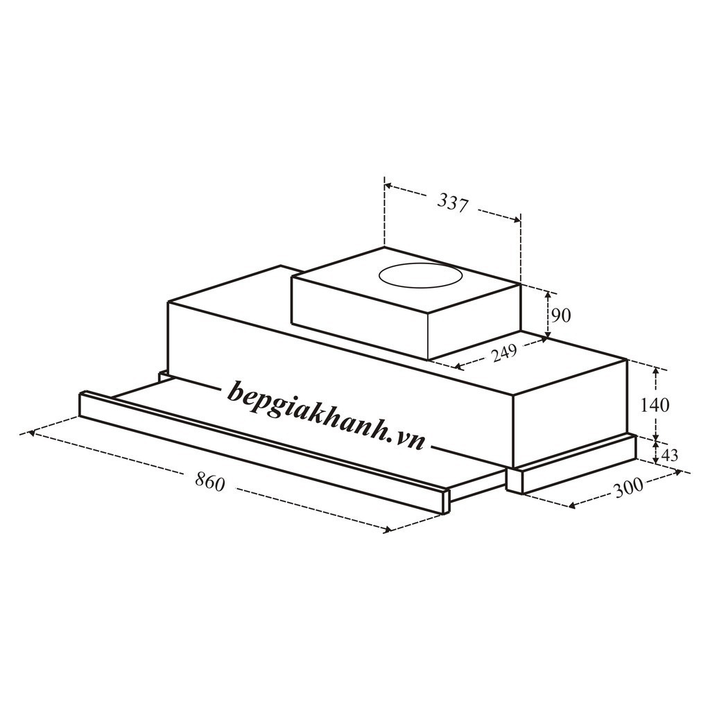 [GIÁ SHOCK] MÁY HÚT MÙI ÂM TỦ 90CM TEKA CNL 9815 PLUS, CAM KẾT HÀNG LOẠI 1