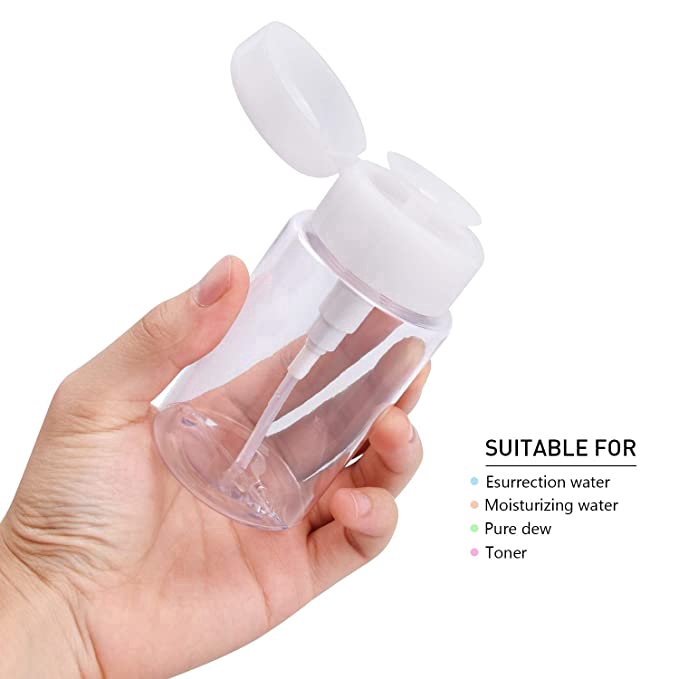 [Hàng mới về] Chai Rỗng Có Đầu Bơm Dạng Nén Đựng Dung Dịch Tẩy Trang / Mỹ Phẩm Tiện Dụng