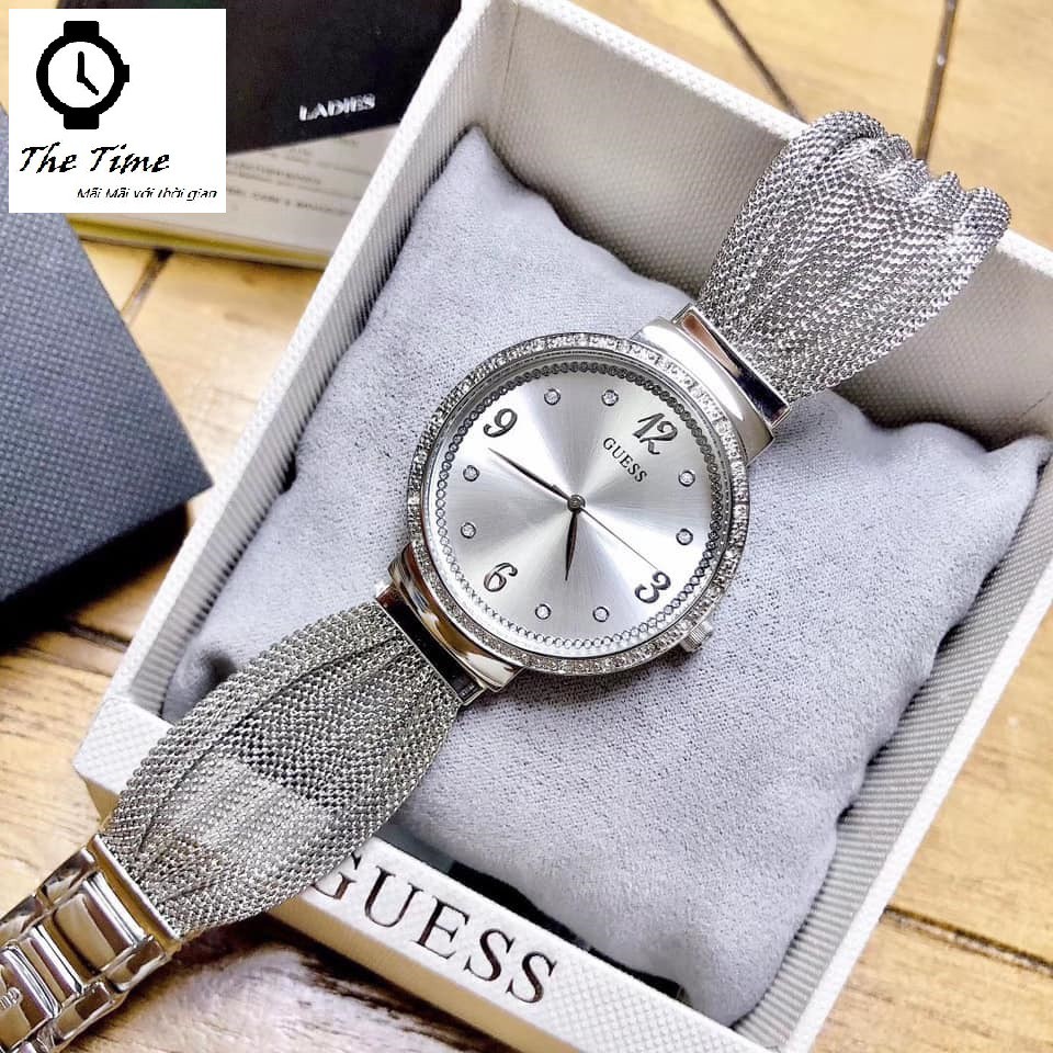 ( Sẵn 3 màu ) Đồng hồ nữ GUESS CHIFFON WATCH W1083L1 /W1083L2 /W1083L3 Case 36mm. 3ATM