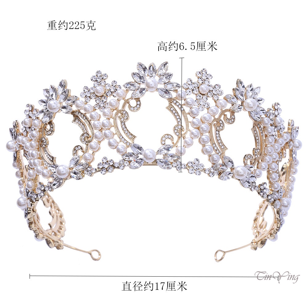GETNOIVAS Vương Miện Đính Đá Sang Trọng Cho Cô Dâu