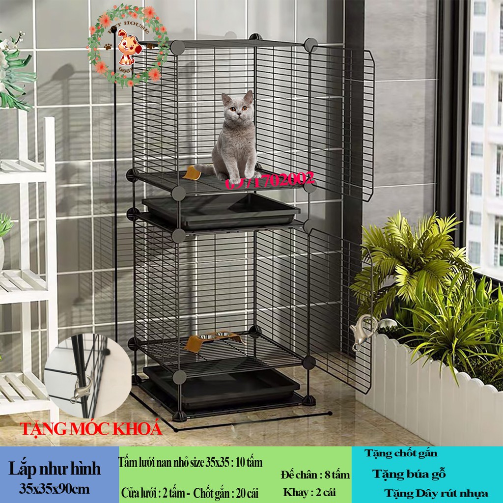 Chuồng quây chó mèo thú cưng lắp ghép giá rẻ