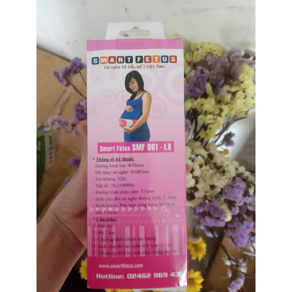 Tai Nghe Bà Bầu 2 Loa Smart Fetus SMF002 - Hàng Chính Hãng - Bảo Hành 12 Tháng