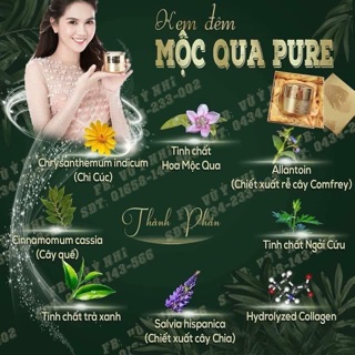 {Mẫu 2020} Kem MỘC QUA (PURE) Ban Đêm