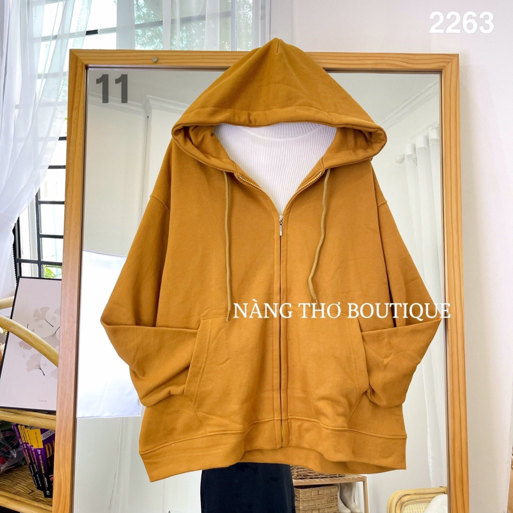 Áo khoác trơn nỉ đủ màu chất nỉ, form rộng, nhiều màu (ảnh thật do shop chụp) 2368