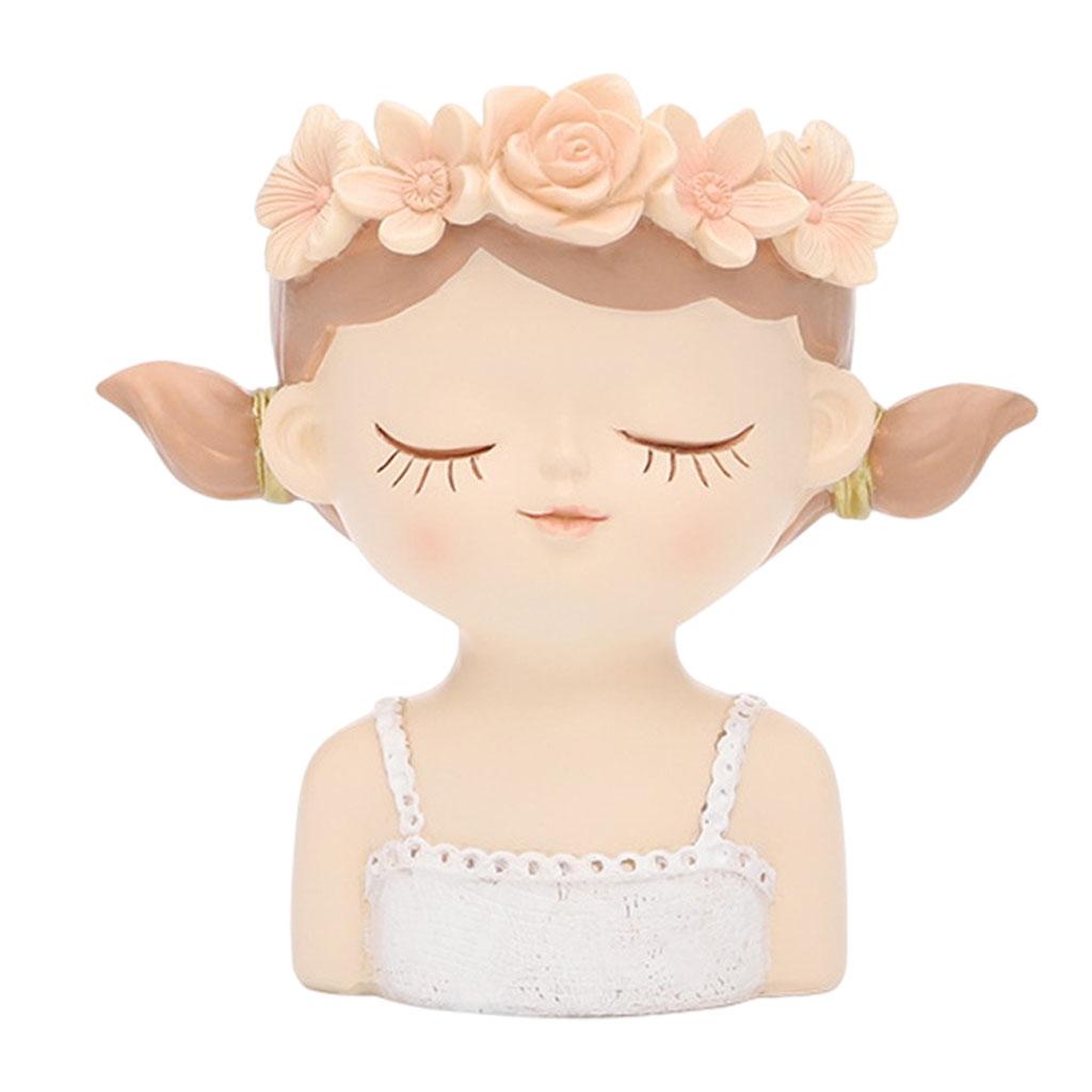 Chậu Gốm Trồng Cây Xương Rồng Đầu Lớn Trang Trại Đầu Nữ Lớn Juicy Cho Nữ