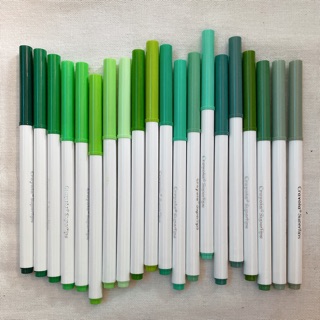 supertips lẻ nét thanh nét đậm gam xanh lá