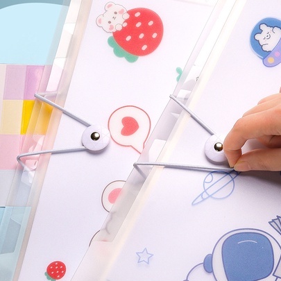 Túi Đựng Giấy Tờ 8 Ngăn Nhiều Mẫu Hoạt Hình - Túi Đựng File Bài Kiểm Tra
