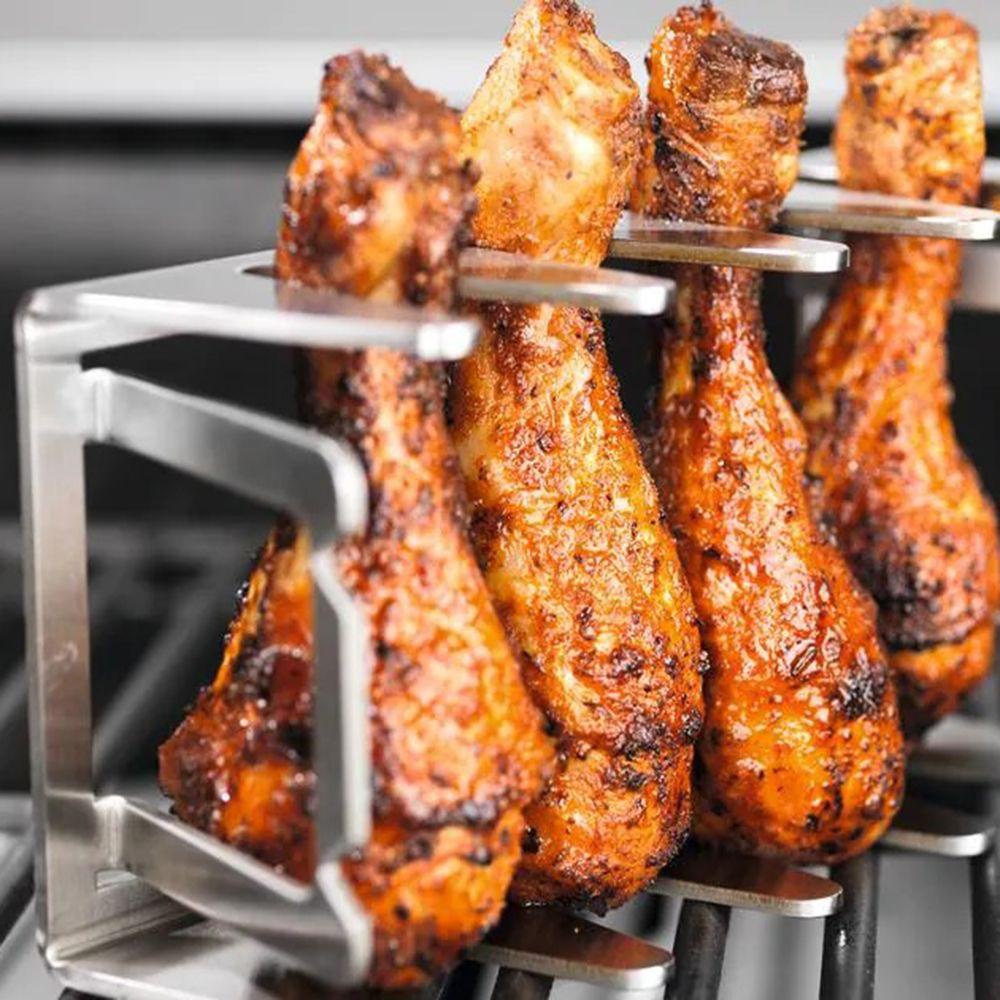 Vỉ Nướng BBQ Bằng Thép Không Gỉ Chịu Nhiệt Độ Cao Đa Năng Dễ Vệ Sinh